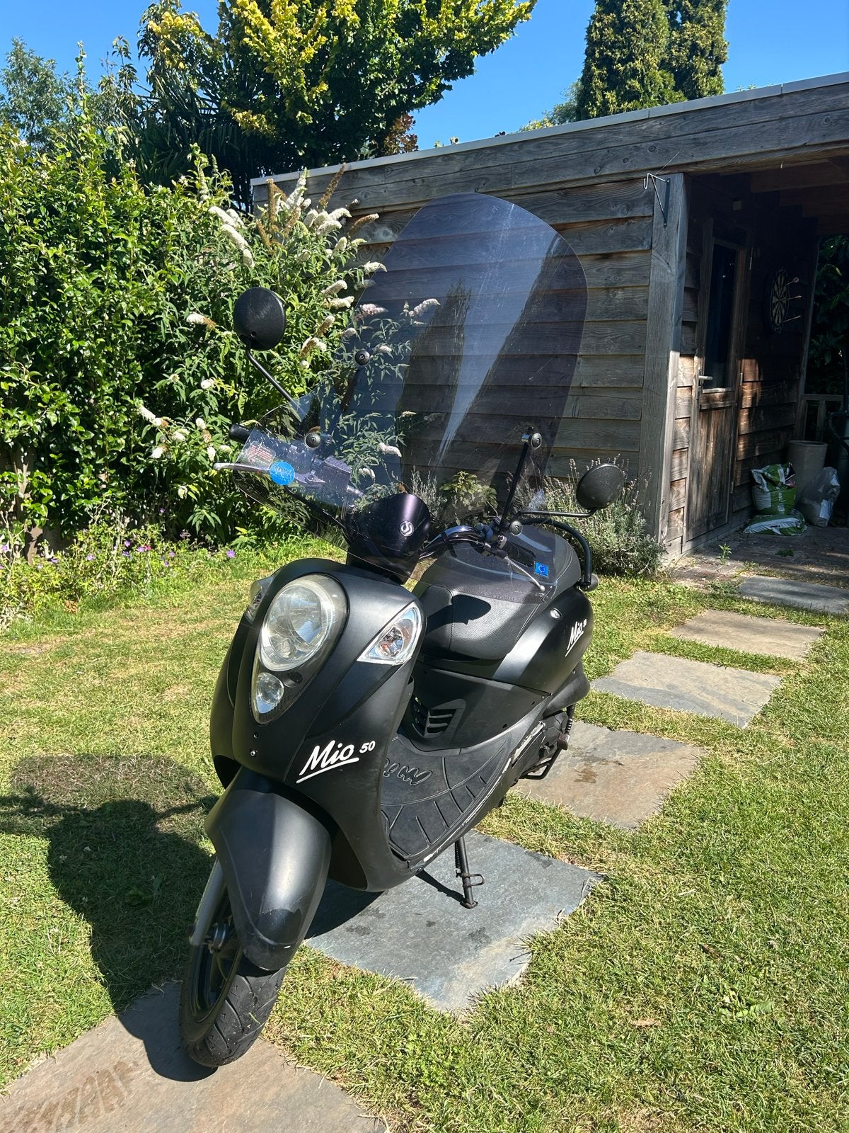 SYM Mio 50 Scooter brom, Fietsen en Brommers, Scooters | SYM, Gebruikt, Maximaal 45 km/u, Benzine, Ophalen