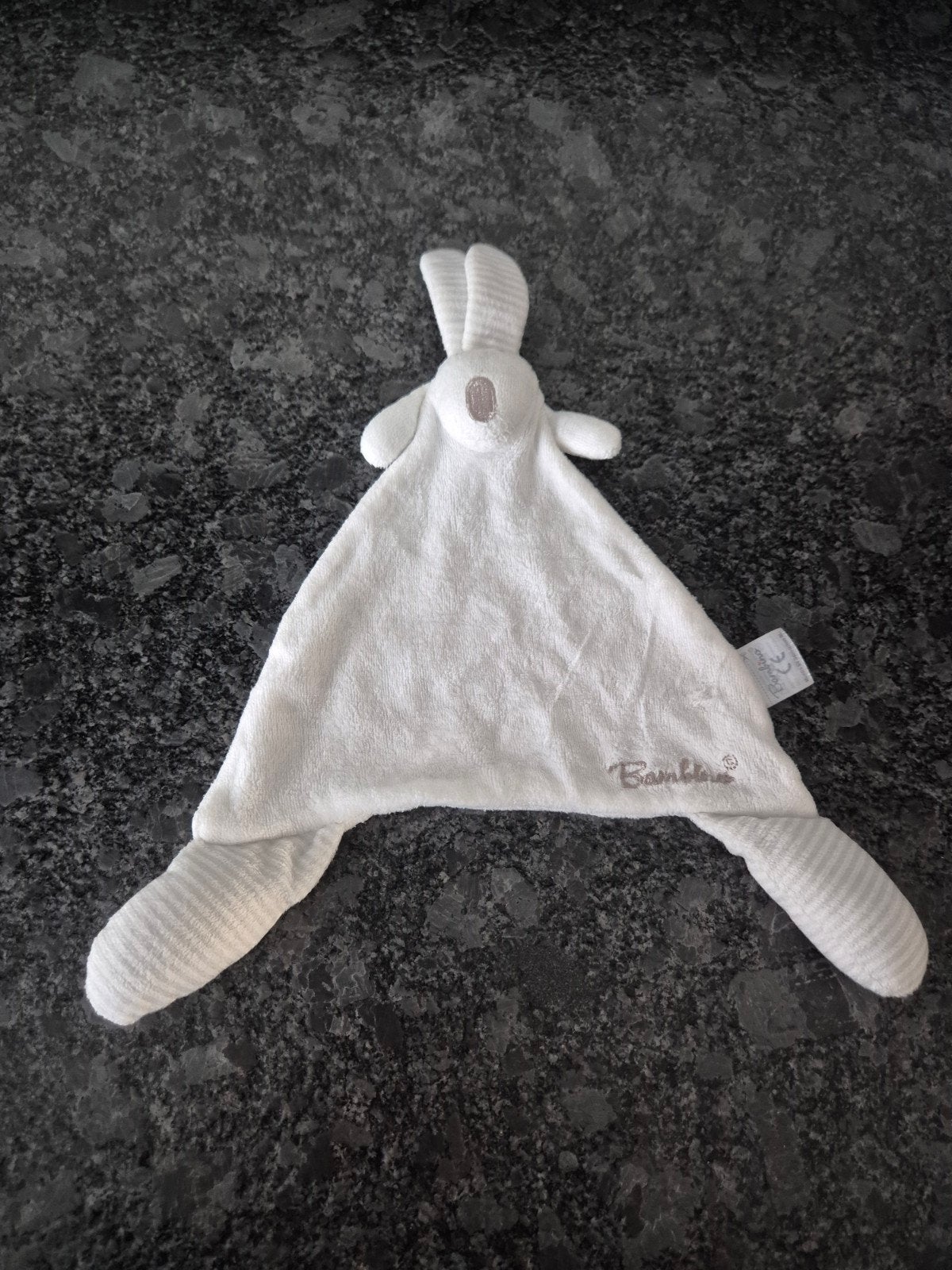 Bambino - Knuffeldoekje Konijn wit met lichtgrijs, Ophalen of Verzenden, Konijn