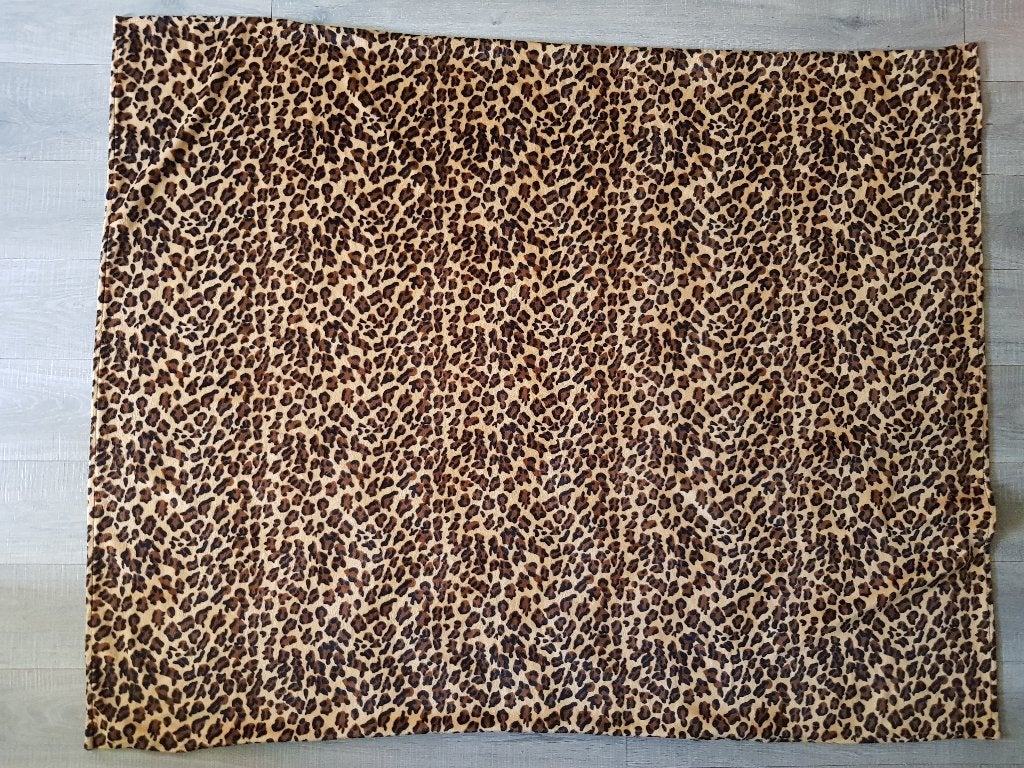 Fleeceplaid/deken luipaardprint (150x120 cm), Fleecedeken, 120 cm, Zo goed als nieuw, Wasbaar