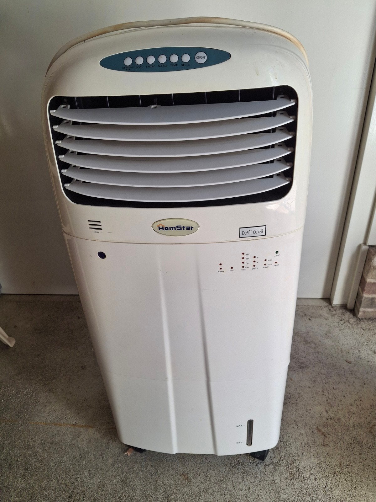 HomStar Mobiele Aircooler met Koel- en Verwarmfunctie, Ophalen, Verwarmen, Minder dan 60 m³, 3 snelheden of meer