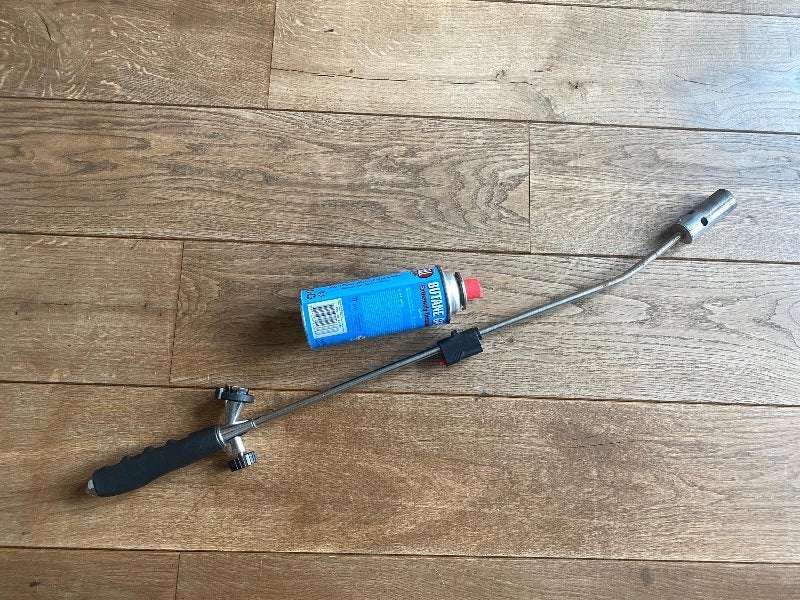 Z.g.a.n. onkruidbrander + gasfles - onkruidverdelger, Ophalen, Zo goed als nieuw, Overige merken