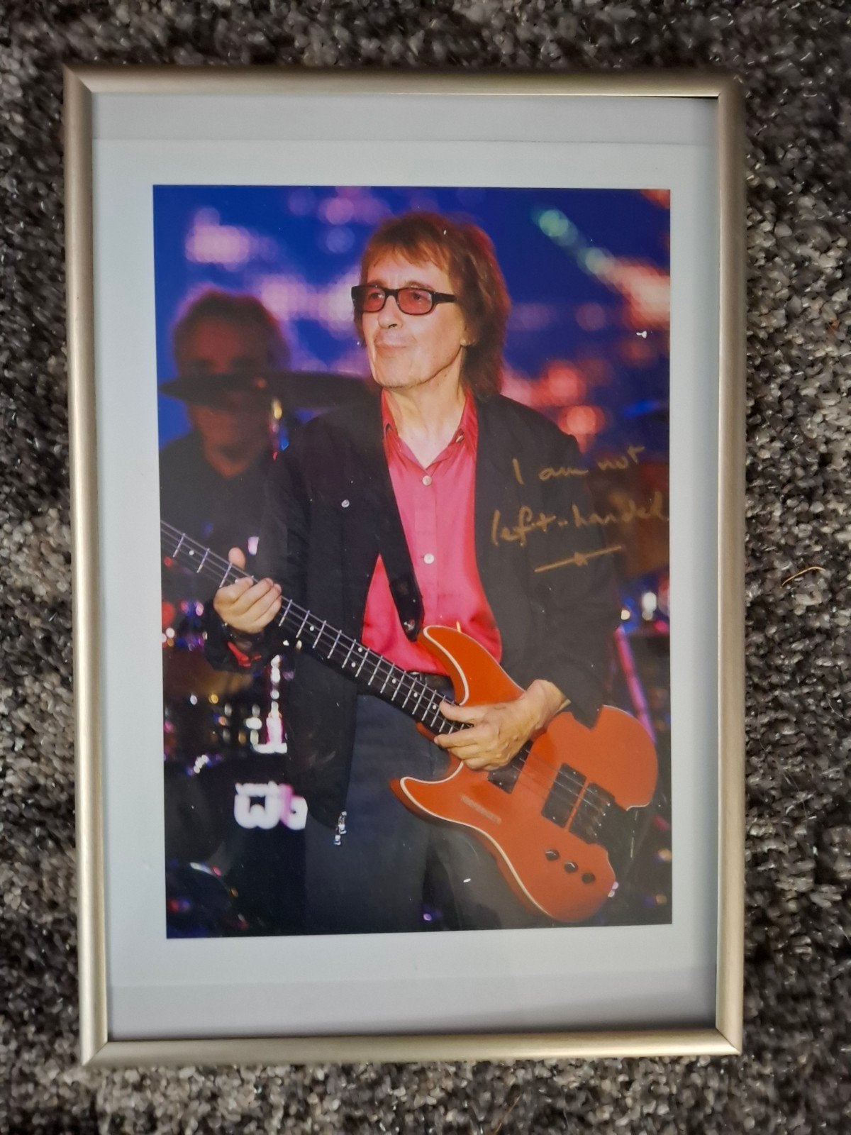 Originele foto met opschrift Bill Wyman Rolling Stones, Ophalen of Verzenden, Zo goed als nieuw, Foto of Kaart