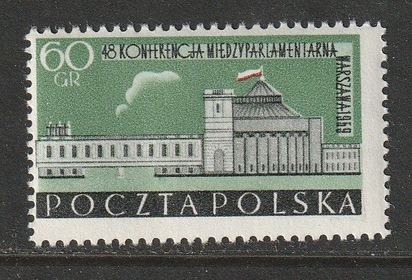 Polen 1959 - Parlement Warsaw, Ophalen, Polen, Postfris
