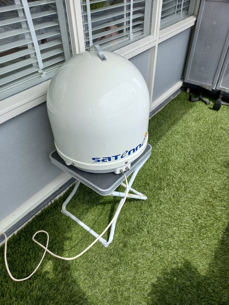 Satenne autom. schotel incl. ontvanger en M7 Can.Dig-tuner., Ophalen, Zo goed als nieuw, (Schotel)antenne, Overige merken