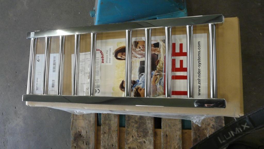 Design radiator Chrome, Ophalen, Zilver, Metaal