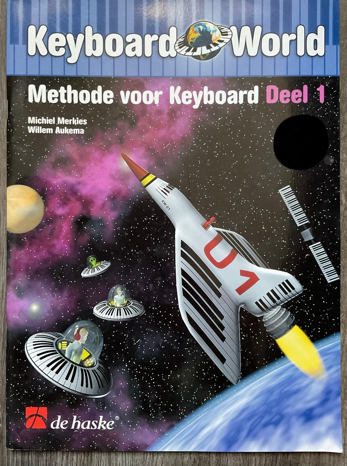 Keyboard World deel 1 +Audio -Michiel Merkis & Willem Aukema, Muziek en Instrumenten, Ophalen of Verzenden, Zo goed als nieuw