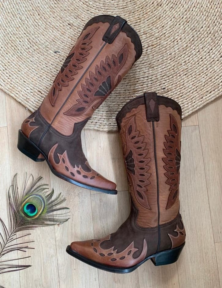 Buffalo hoge cowboylaarzen 37 western boots laarzen, Hoge laarzen, -, Ophalen of Verzenden, Zo goed als nieuw