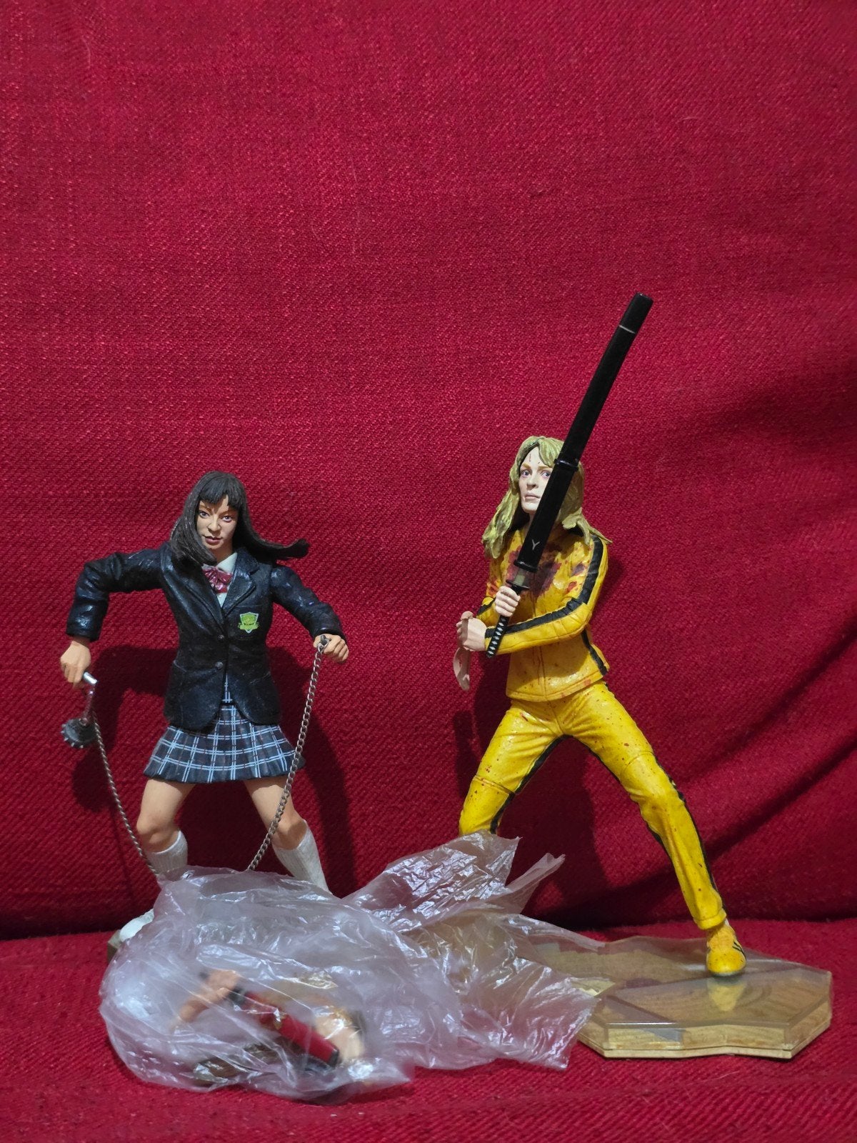 2004 NECA Kill Bill the Bride & go-go Yubari, compleet z box, Ophalen of Verzenden, Zo goed als nieuw, Overige typen