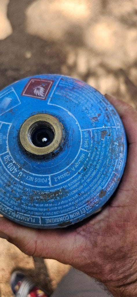 Campinggaz 901 gasfles leeg ruil fles lege fles camping gaz, Ophalen of Verzenden, Gebruikt
