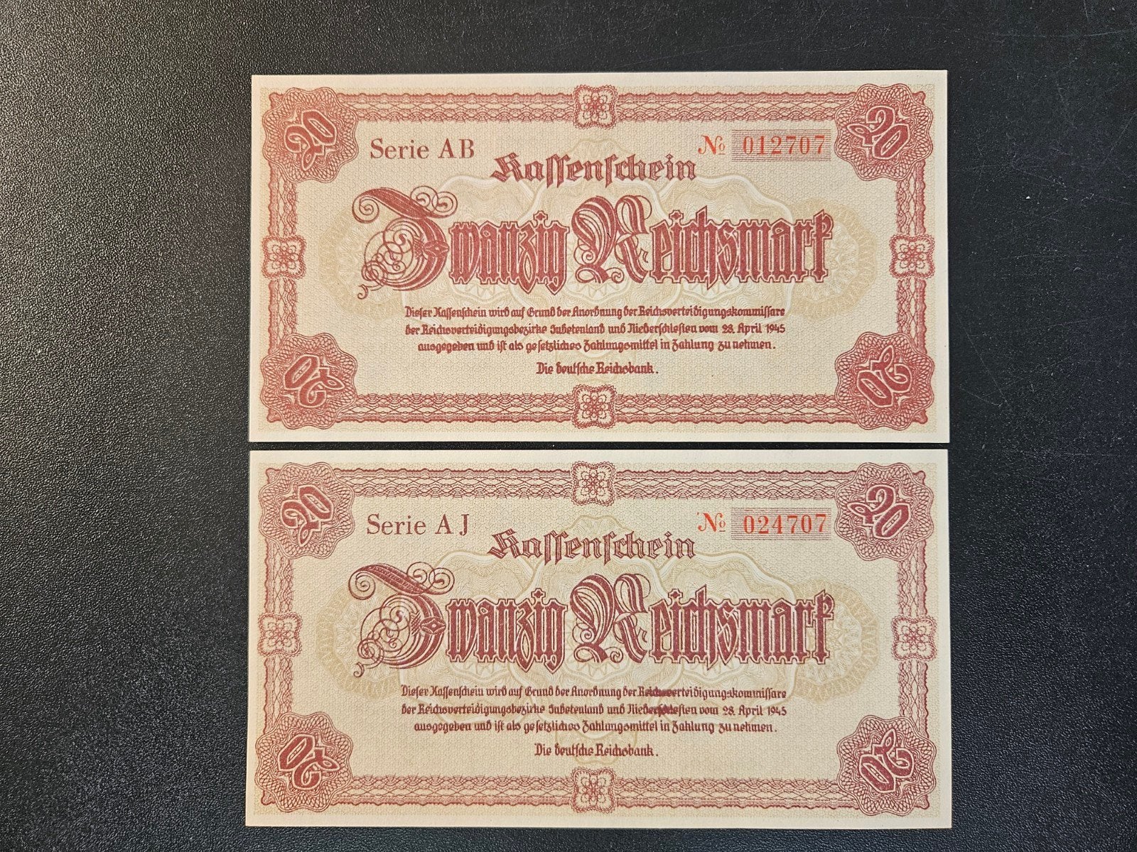 Duitsland pick 187 Sudetenland & lower Silesia 1945 UNC, Verzenden, Duitsland, Los biljet