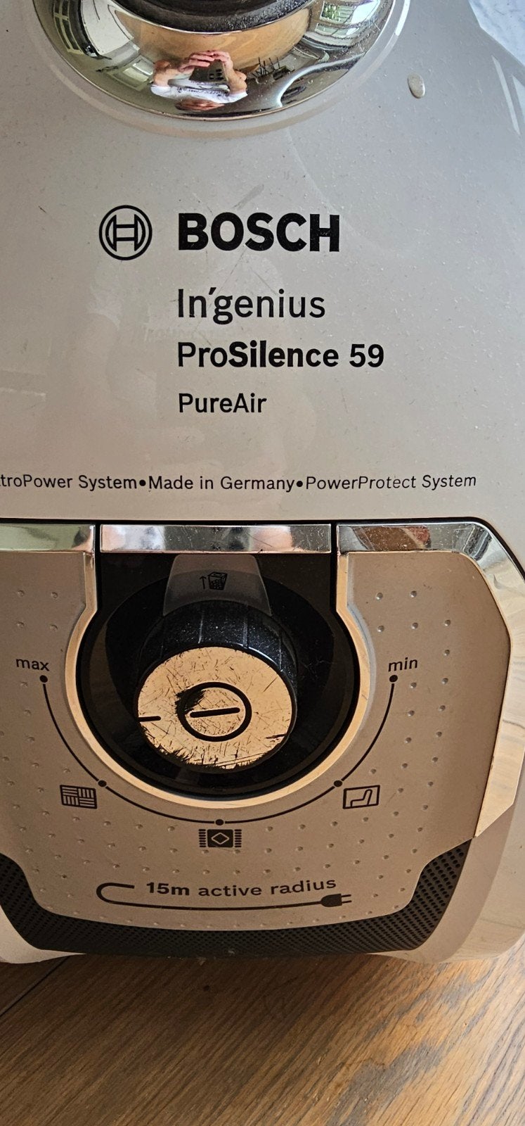 Bosch In'genius ProSilence 59 PureAir sledestofzuiger, Gebruikt, Bosch, Sledestofzuiger, Stille werking