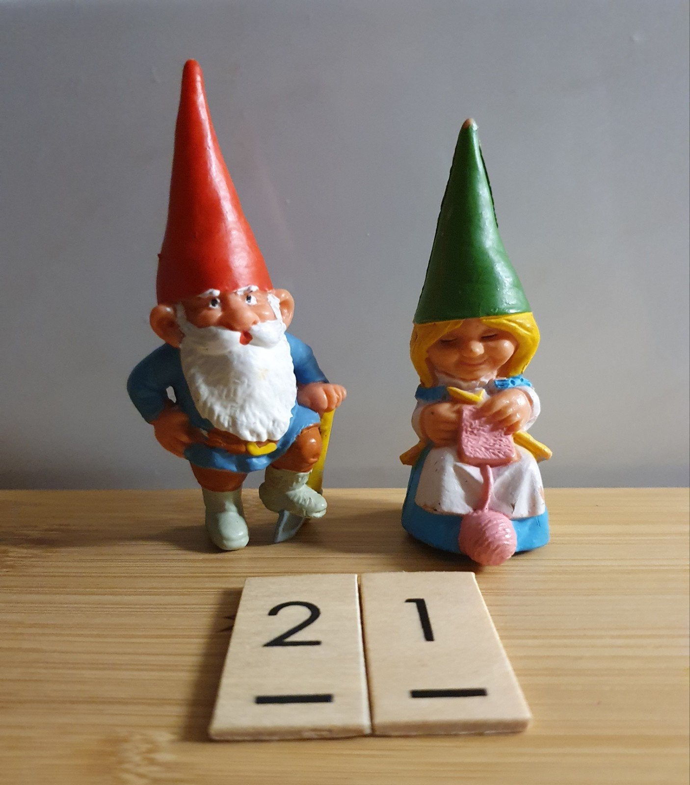 David en Lisa, kabouters,  Rien Poortvliet,  Herfst, Verzamelen, Ophalen of Verzenden, Zo goed als nieuw