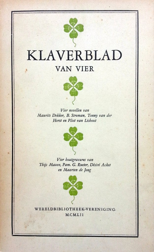Maurits Dekker e.a. - Klaverblad van vier, Ophalen of Verzenden