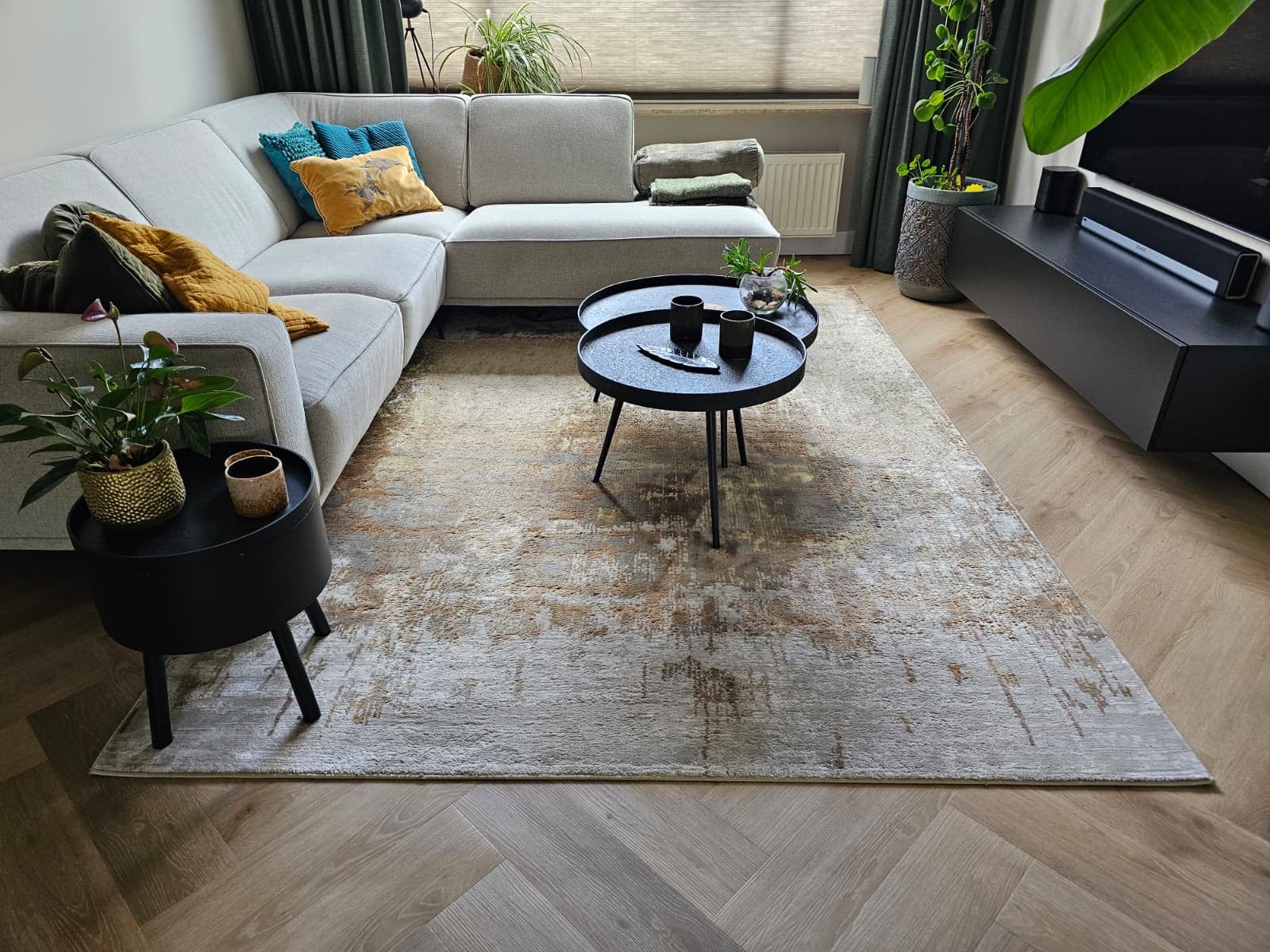 Te koop: super mooi vloerkleed 290x200, Ophalen, Zo goed als nieuw, Tapijt