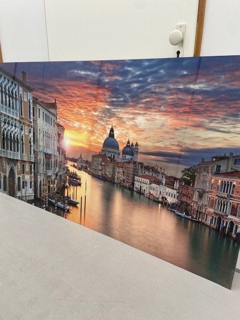 Venetië Zonsondergang Canvas Schilderij, Ophalen, 50 – 75, Gebruikt, Schilderij