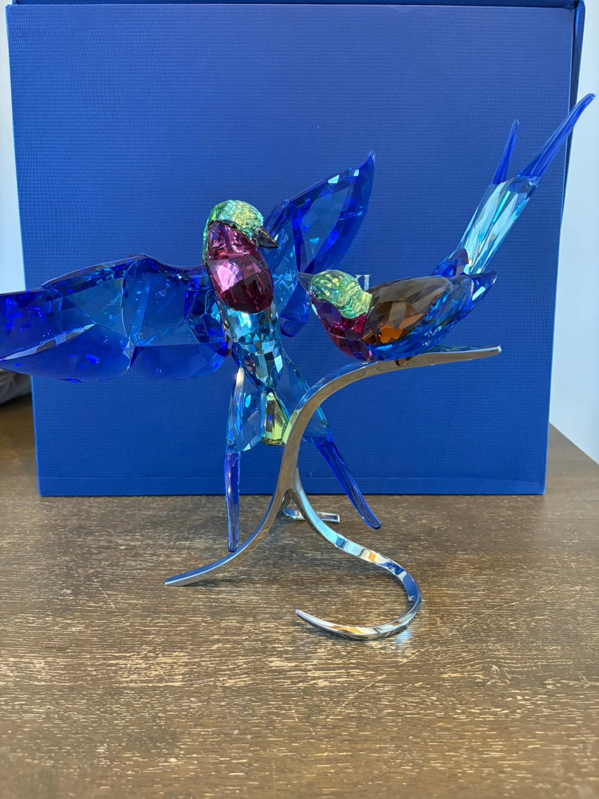 Swarovski Vorkstaartscharrelaars, Verzamelen, Ophalen of Verzenden, Zo goed als nieuw, Figuurtje
