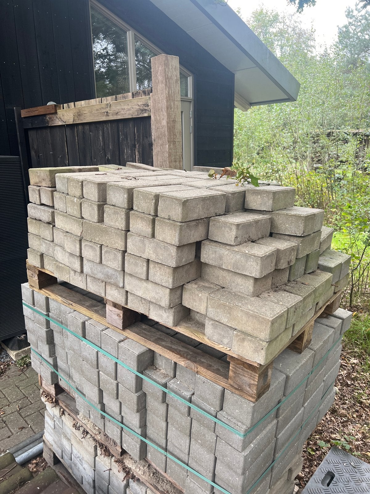 Nieuwe en Gebruikte betonklinkers voor tuin of oprit, Ophalen, Gebruikt, Klinkers, 10 m² of meer