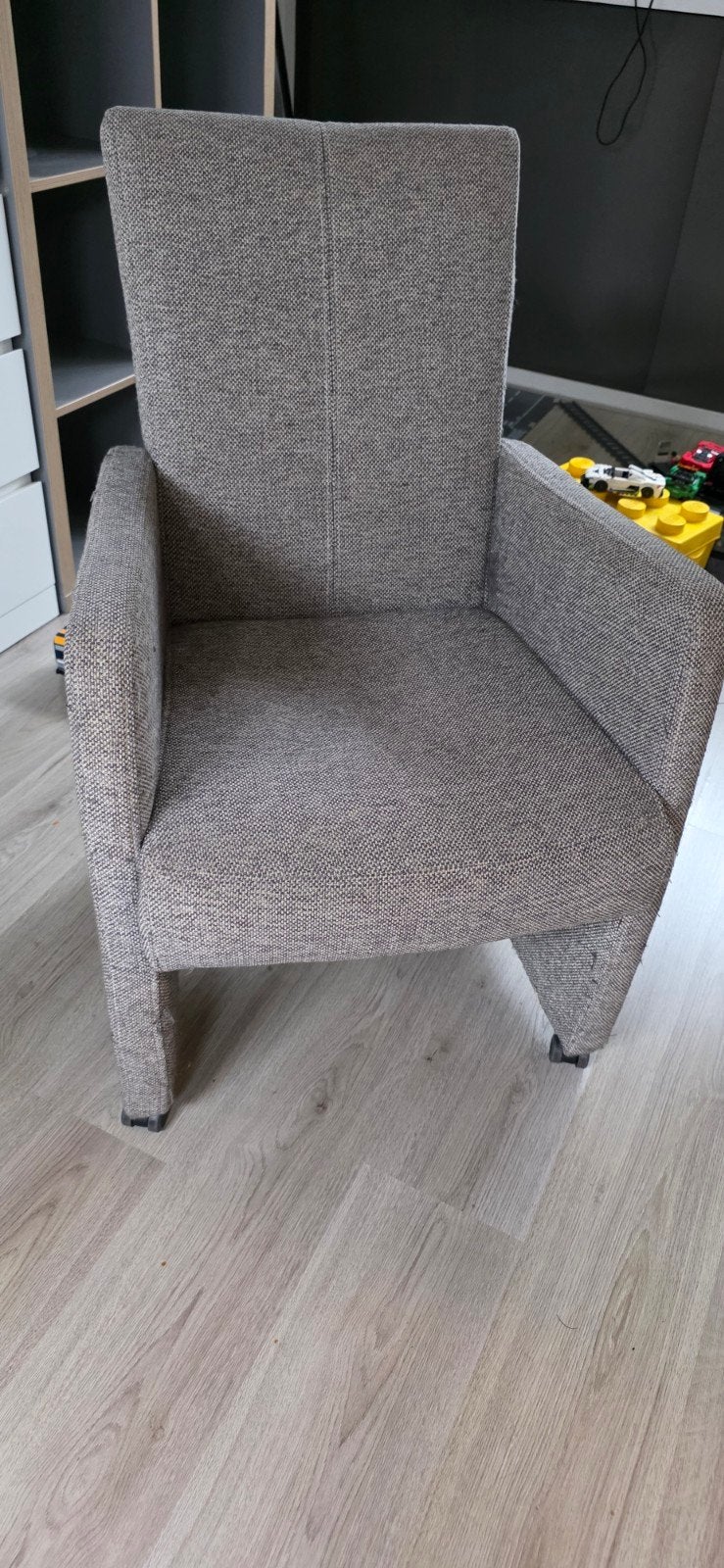 eetkamerstoelen goossens 3 stuks gratis af te halen, Ophalen, Gebruikt, Drie, Stof