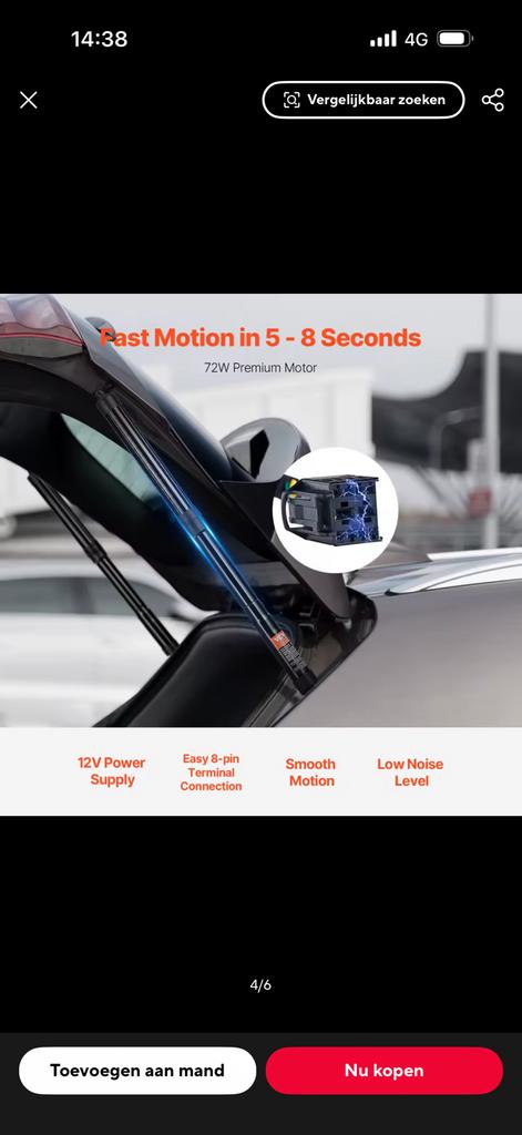 SucceBuy Achter Links Rechts Achterklep  VW Sharan, Ophalen of Verzenden, Zo goed als nieuw, Auto