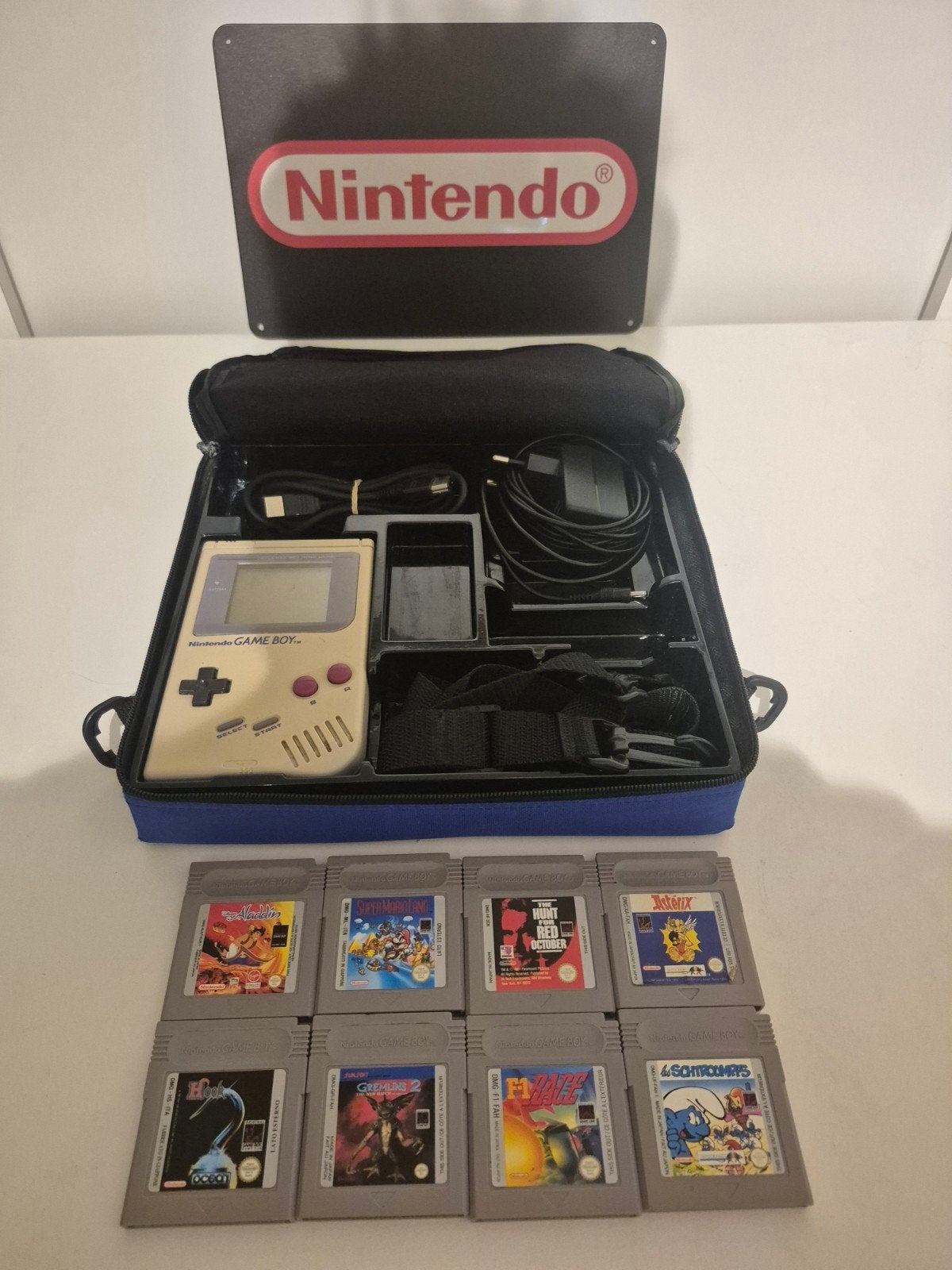 Nintendo Gameboy Classic met spellen, Verzenden, Zo goed als nieuw, Game Boy Classic, Met beschermhoes of tas