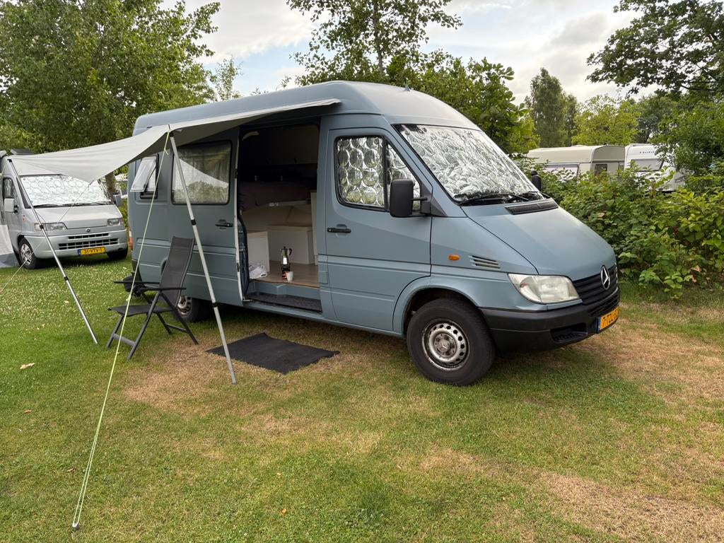 Mercedes Sprinter Camper bus (2002) | 186.000 km, Caravans en Kamperen, Campers, Particulier, Buscamper of Camperbus, Mercedes-Benz