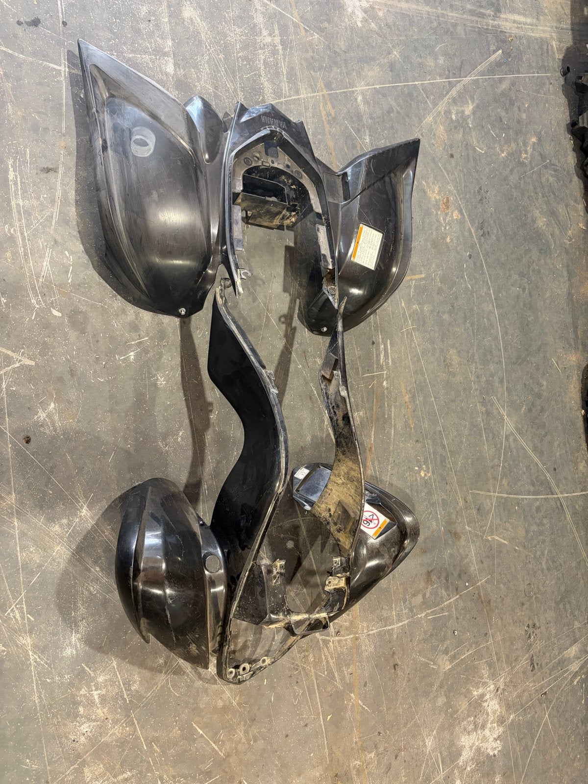 Kappen set Yamaha Raptor 700 - Gebruikt, Ophalen, Gebruikt