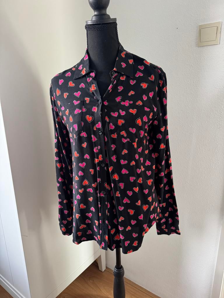 Wanderlust Blouse met Hartjes - Maat S - Nieuw, Kleding | Dames, Ophalen of Verzenden, Nieuw, Maat 36 (S), Zwart