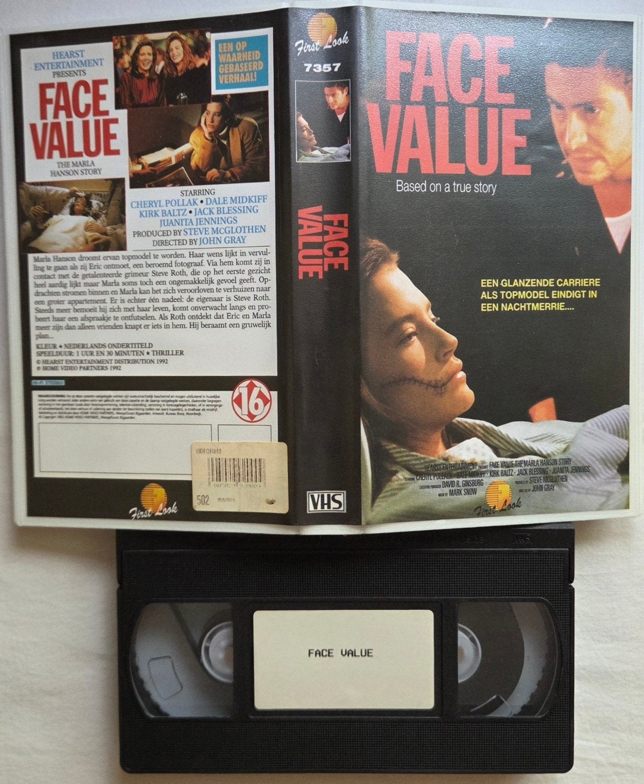 Face Value VHS Actie, Vanaf 16 jaar, Ophalen of Verzenden, Gebruikt, Actie en Avontuur