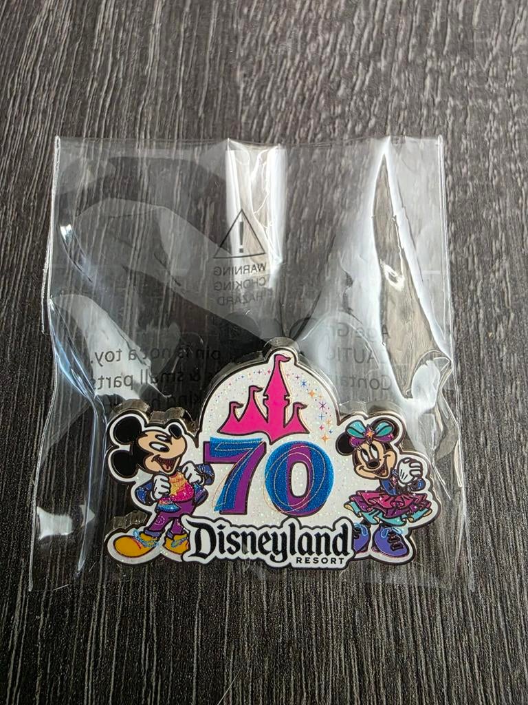 Disneyland Anaheim 70 Jaar speldje / pin, Verzamelen, Disney, Ophalen of Verzenden, Mickey Mouse, Nieuw