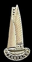 Terhorne zeilboot broche, Verzenden, Nieuw, Stad of Land, Speldje of Pin