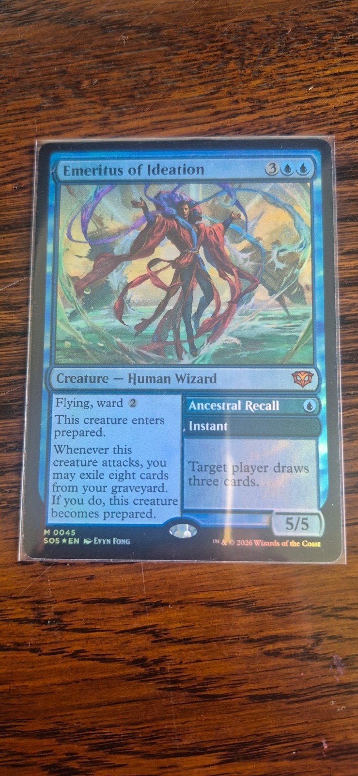 Magic the Gathering: Emeritus of Ideation (Foil), Ophalen of Verzenden, Zo goed als nieuw, Losse kaart, Foil