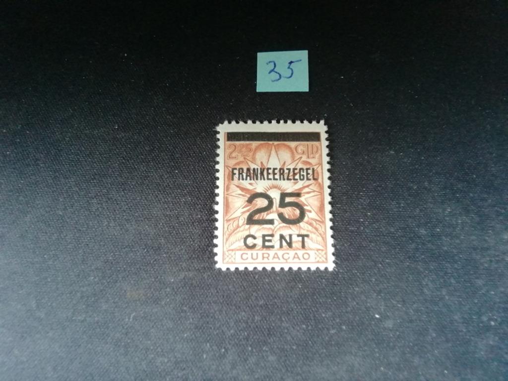 CURAÇAO NR 86 ONGEBRUIKT MET ORGINELE GOM EN MET PLAKKER, Ophalen of Verzenden, Postfris