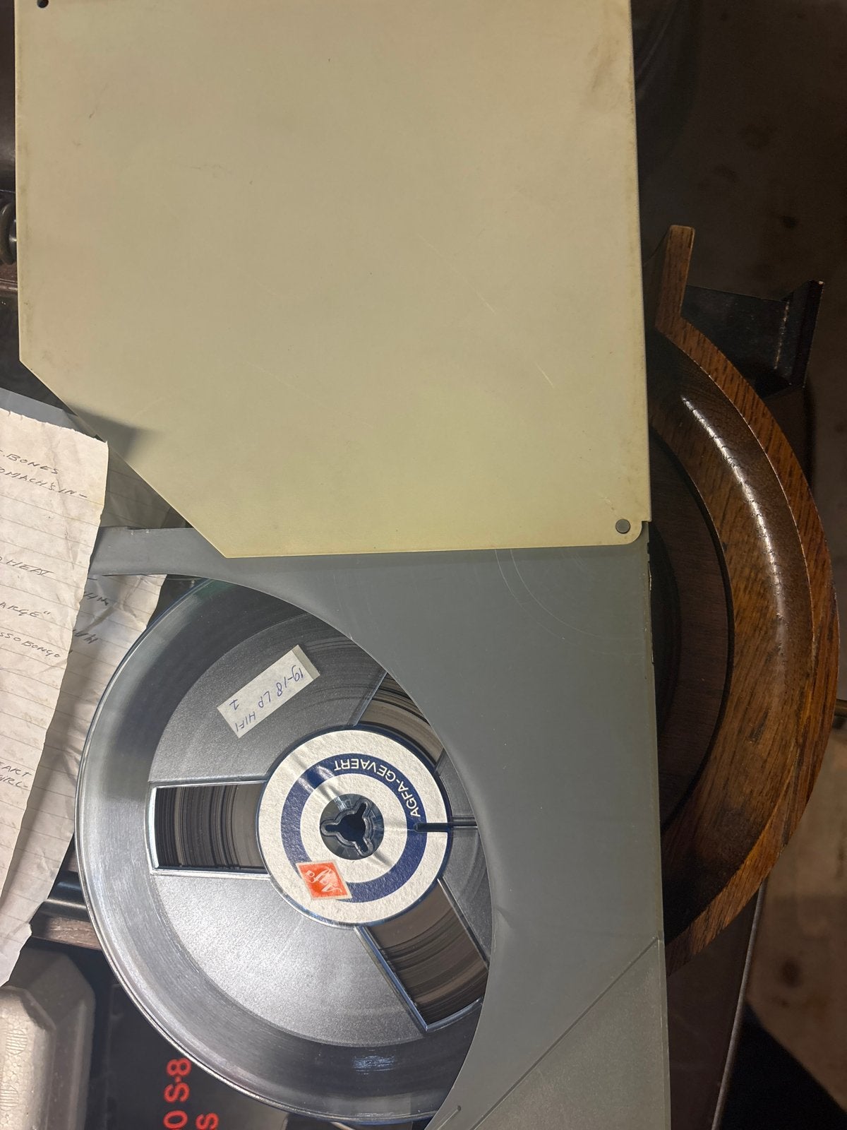 Agfa Gevaert band met muzieklijst, Ophalen of Verzenden, Onderdeel, Met banden