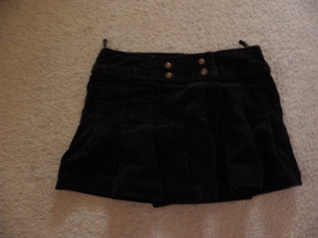 Nieuw korte basic zwart katoen overslag stretch rib rok 140, Kinderen en Baby's, Kinderkleding | Maat 140, Meisje, Nieuw, Ophalen of Verzenden
