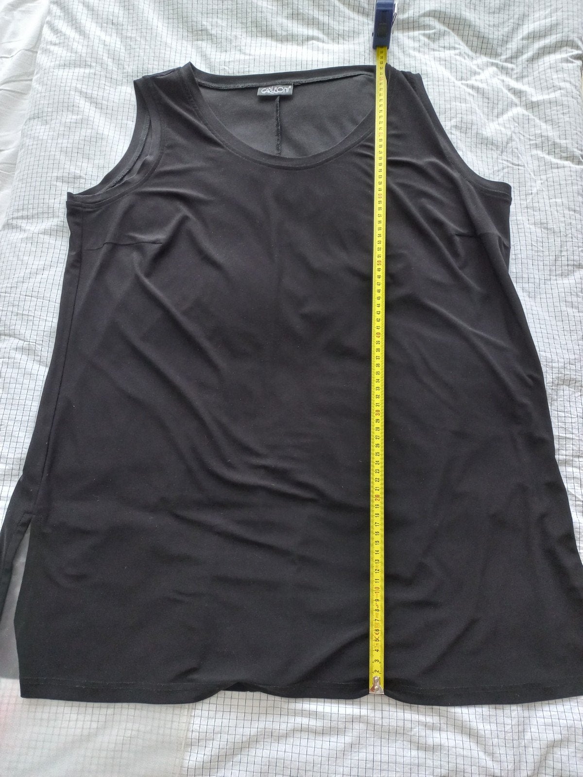 Zwart mouwloos topje van Carleoni mt.48, Kleding | Dames, Carleoni, Zwart, Maat 46/48 (XL) of groter, Ophalen of Verzenden