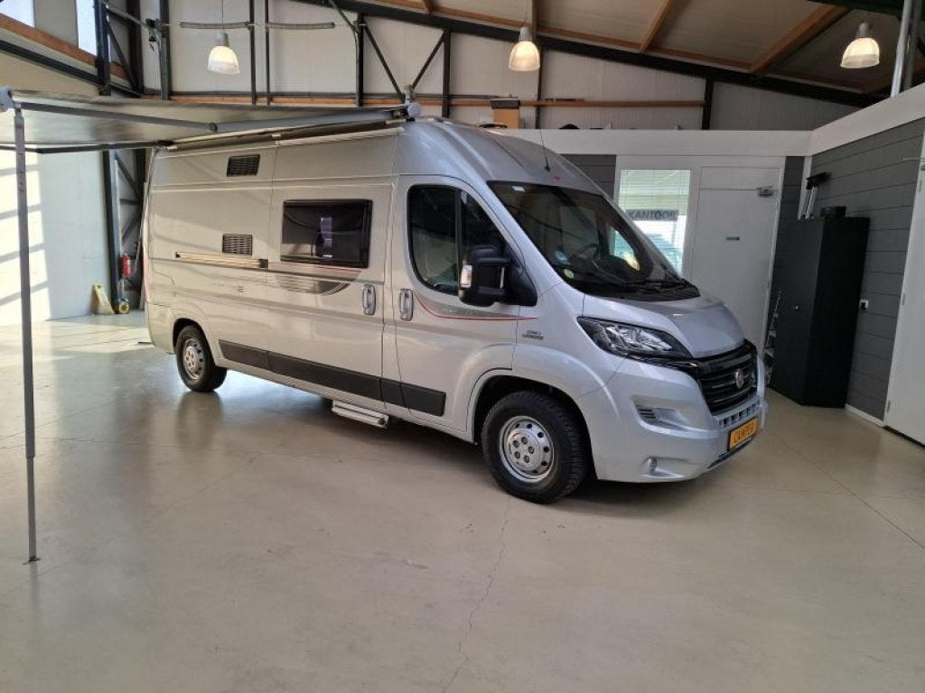 2016 Roller Team Livingstone 600 130PK Dwarsbed Solar 108000, Buscamper of Camperbus, Fiat, Koelkast, Bedrijf