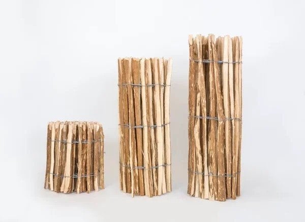 Engels Schapenhek 5meter op rol 3-6cm latafst gekloofd hout, Ophalen of Verzenden, Nieuw, IJzer, Tuinhek