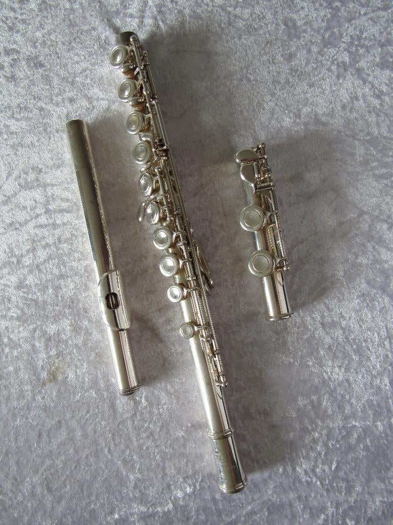 3 Sankyo dwarsfluiten, Gebruikt, -, Dwarsfluit, -