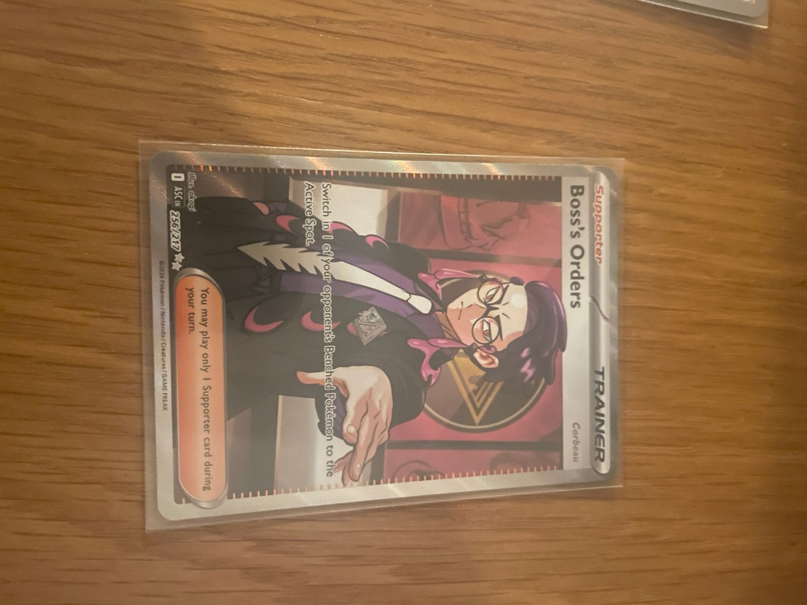 Pokémon TCG: Boss's Orders (Corbeau) Supporter Kaart, Ophalen of Verzenden, Zo goed als nieuw, Losse kaart