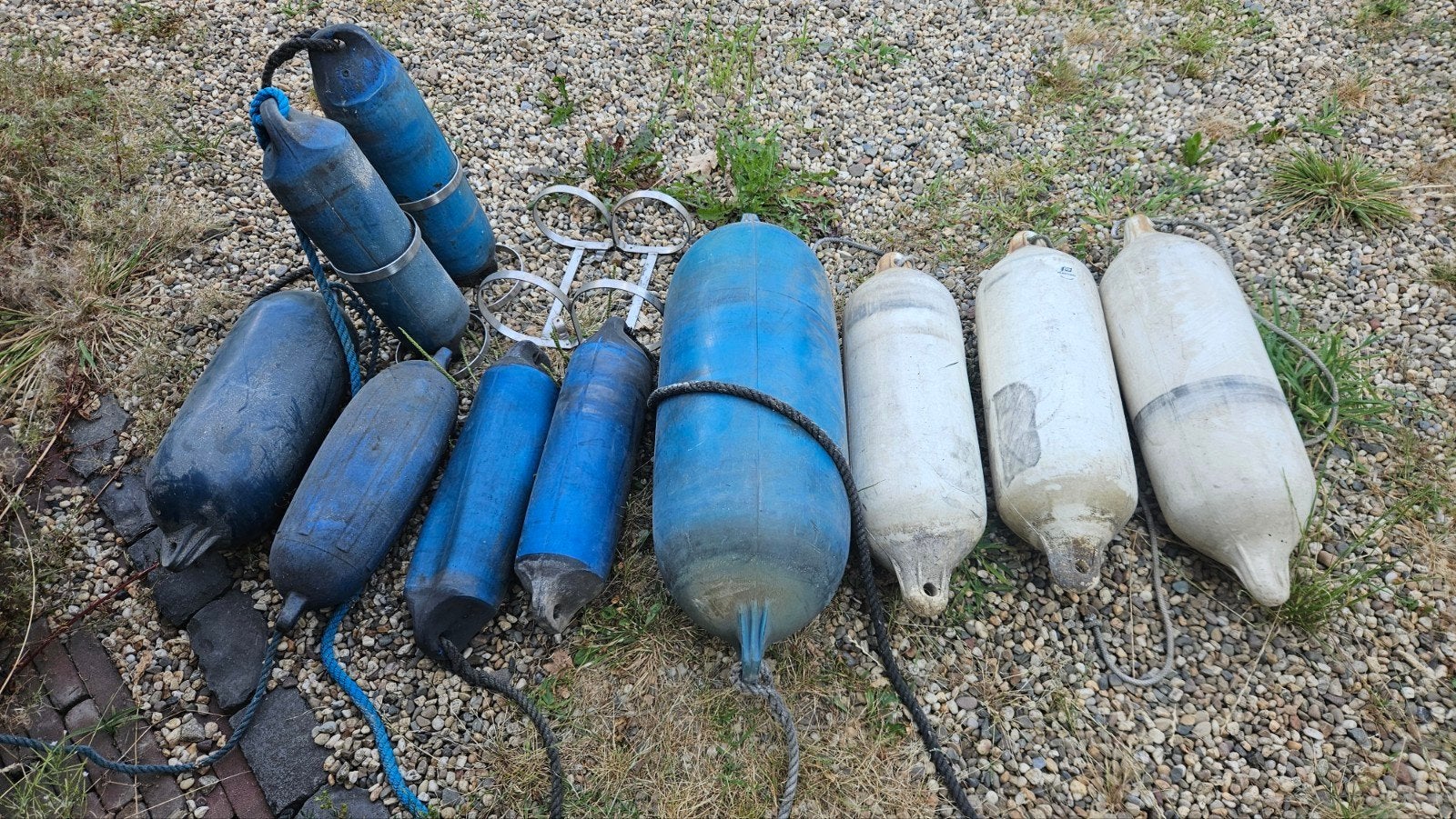 Diverse fenders, stootwillen en steunen voor boot, Ophalen, Gebruikt, Overige typen