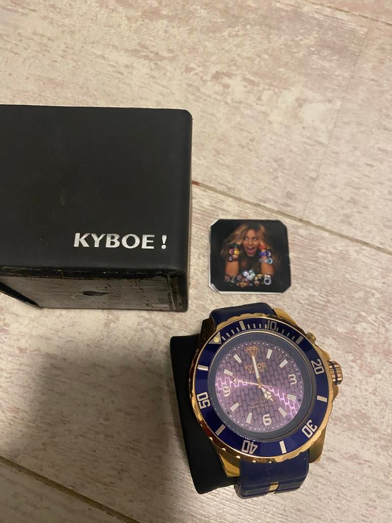 Nieuw Kyboe horloge - Navy Blauw, Sieraden, Tassen en Uiterlijk, Horloges | Heren, Overige merken, Overige materialen, Polshorloge