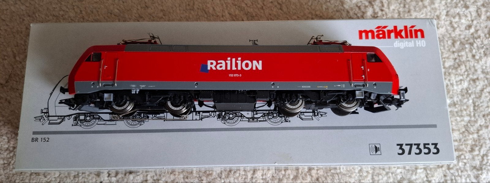 Märklin 37353 Railion BR 152 Locomotief Digitaal H0, Ophalen of Verzenden