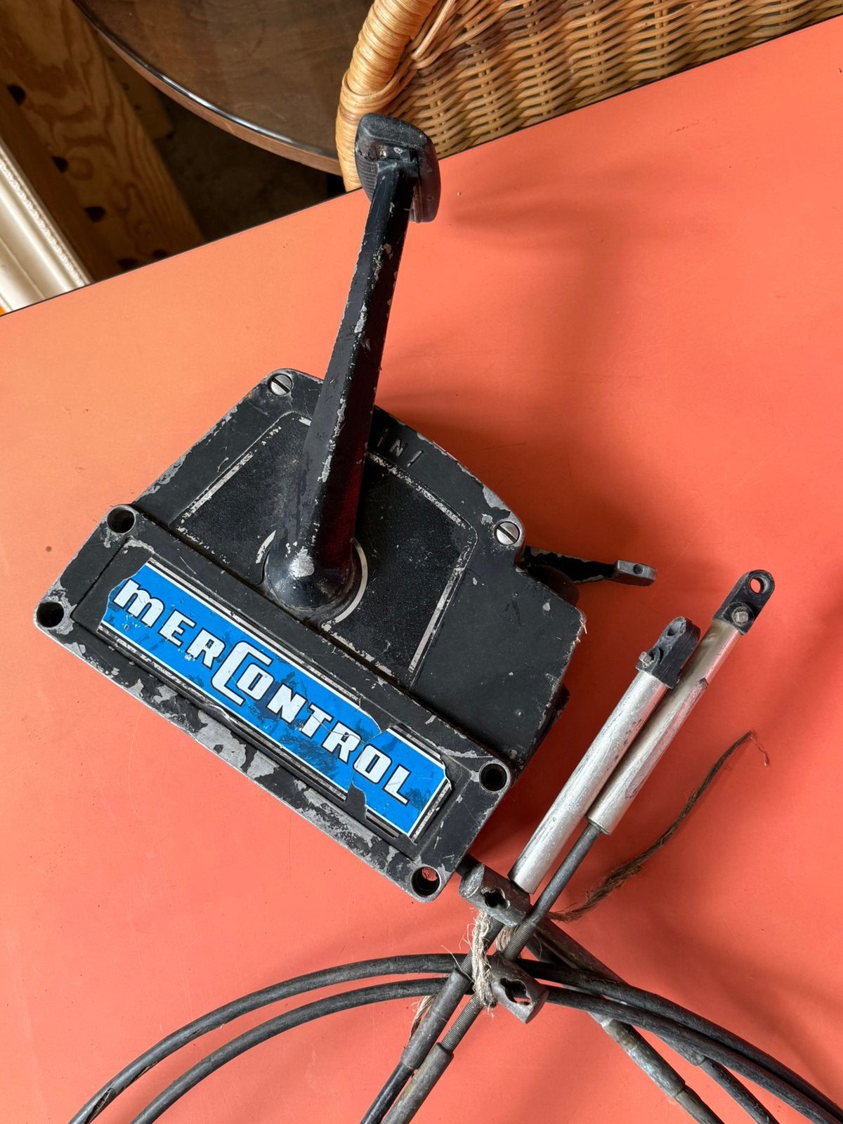 Vintage jaren 70/80 Mercontrol Gashendel voor bb boot, Watersport en Boten, Bootonderdelen, Ophalen, Gebruikt, Motor en Techniek