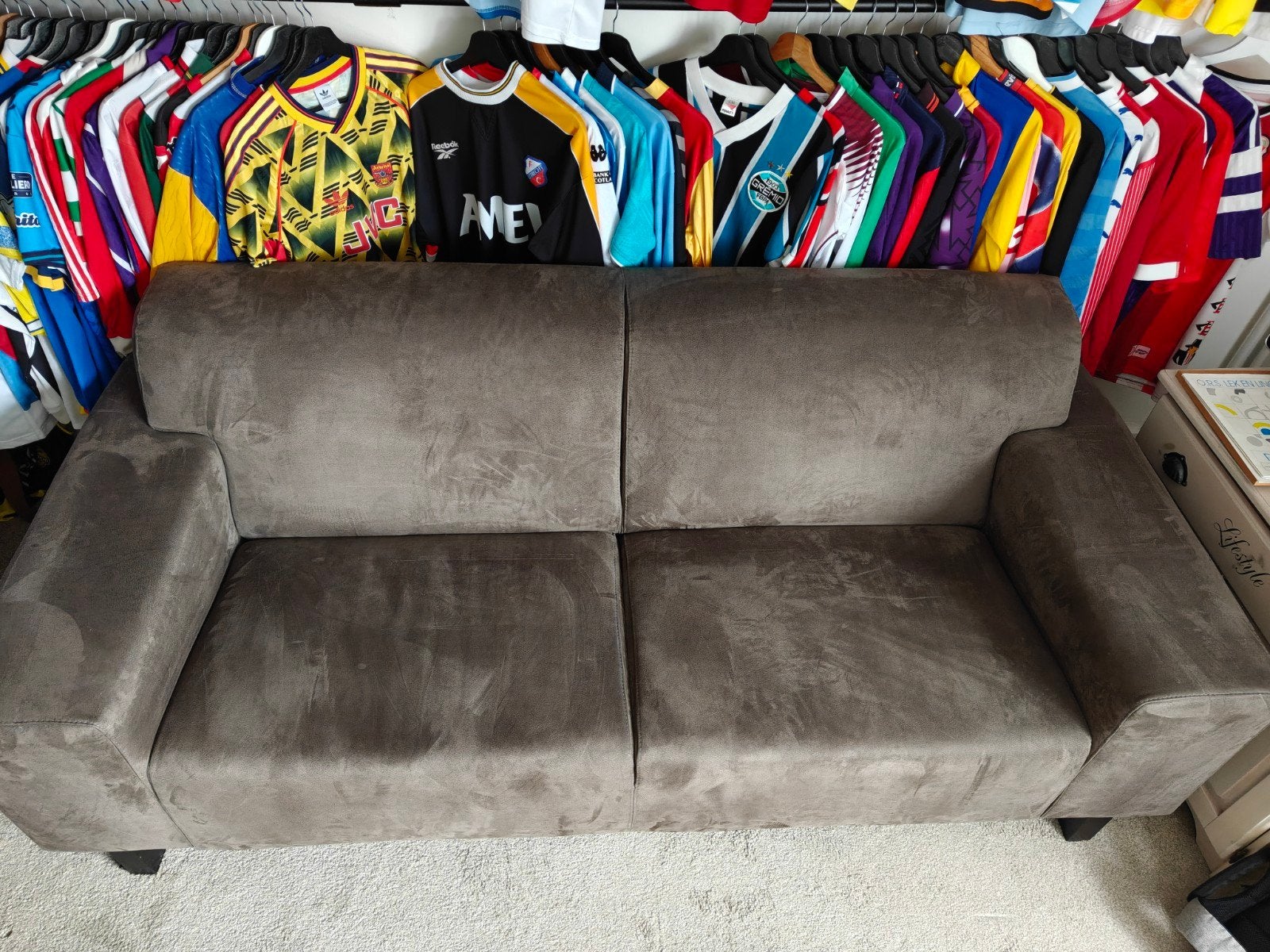 Comfortabele 3 zits bank, Huis en Inrichting, Ophalen, Driepersoons, 75 tot 100 cm, Zo goed als nieuw