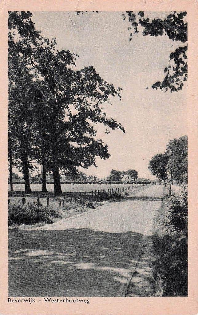 Beverwijk - Westerhoutweg (rond 1950?), Ophalen of Verzenden, 1940 tot 1960, Gelopen, Noord-Holland