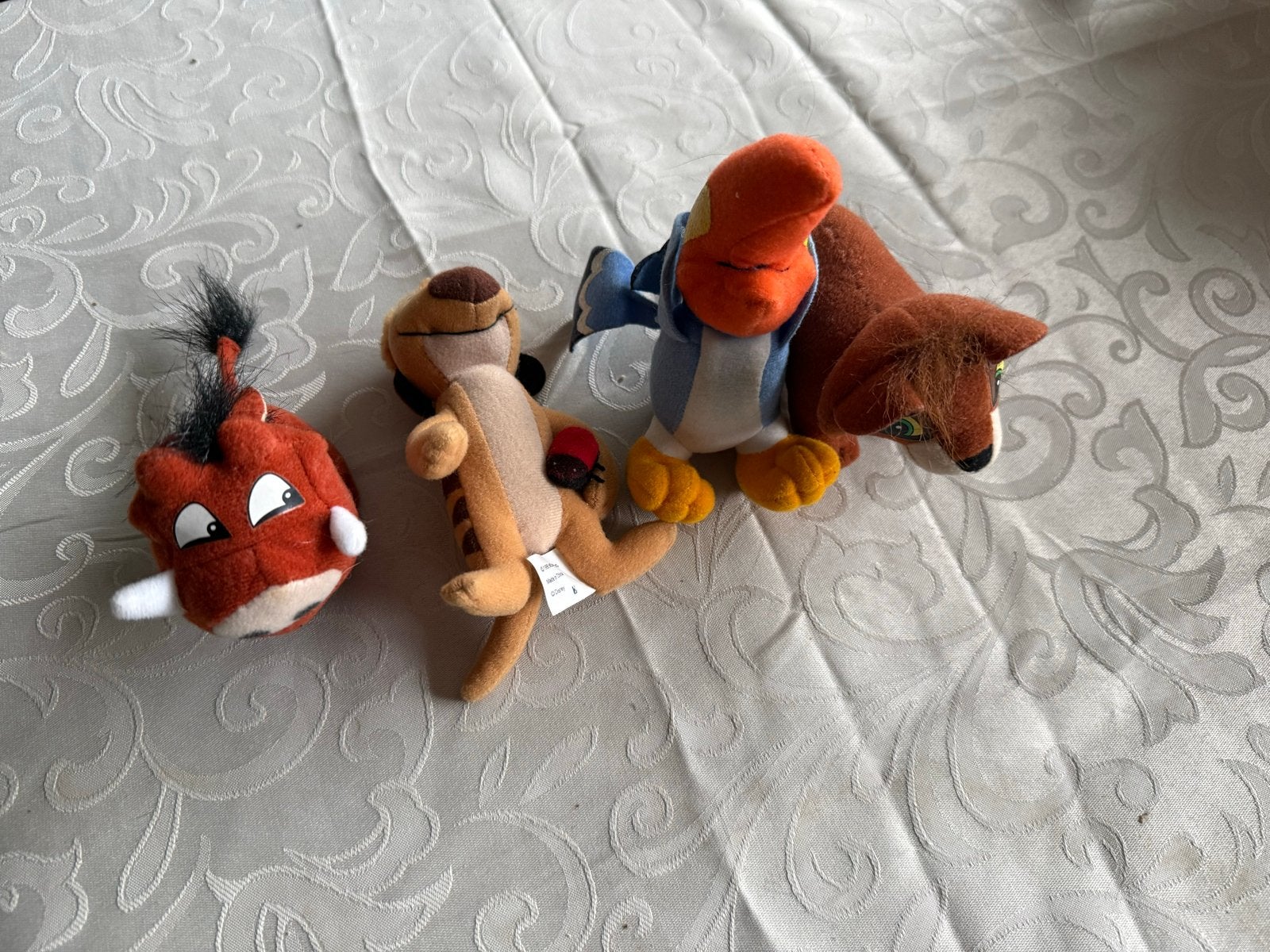 Lion King McDonald's knuffels - Timon, Zazu, Pumbaa, Gebruikt, Overige merken, Disney, Ophalen of Verzenden