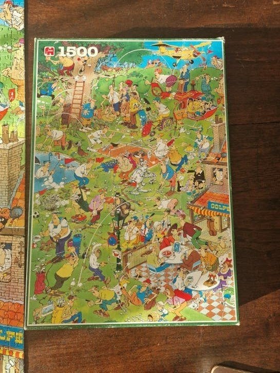 Jan van Haasteren legpuzzel - De Golfbaan (1500 stukjes), Ophalen, 500 t/m 1500 stukjes, Gebruikt, Legpuzzel