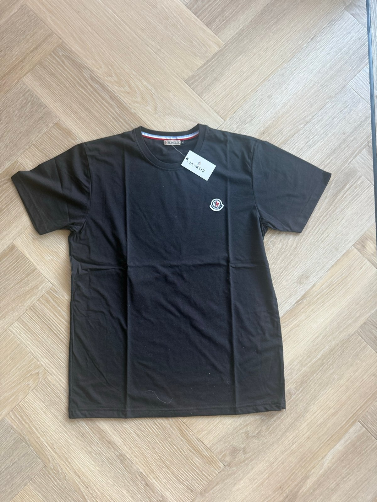 Moncler T-shirt Zwart Maat L Nieuw, Ophalen of Verzenden, Nieuw, Maat 52/54 (L), Zwart