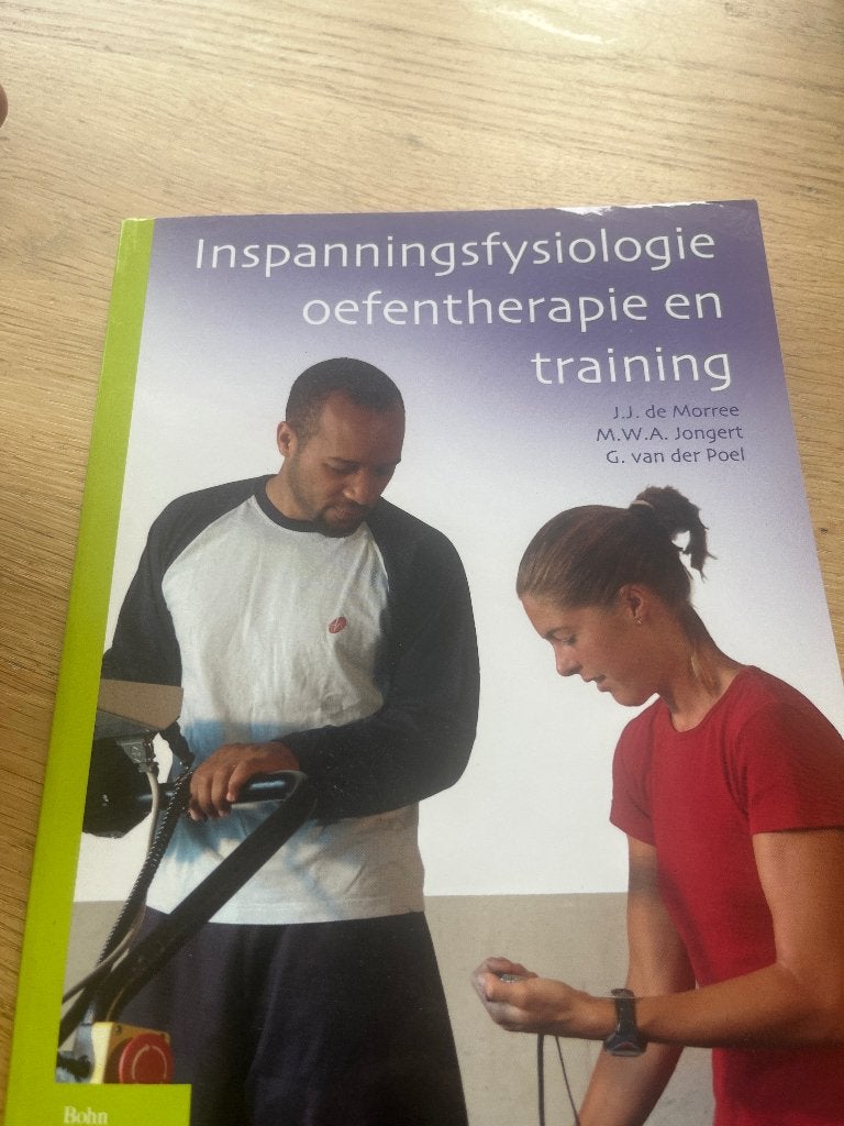 Inspanningsfysiologie oefentherapie en training, Boeken, Studieboeken en Cursussen, M.W.A. Jongert; G.M. van der Poel; J.J. de Morree