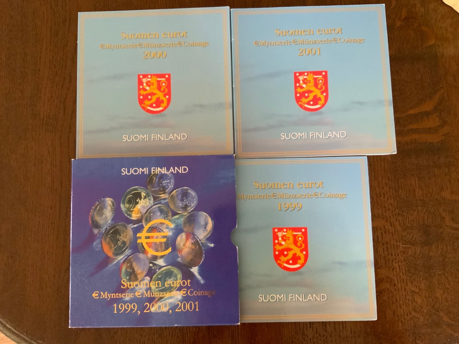 3X FINLAND 1999+2000+2001 BU, Ophalen of Verzenden, Finland